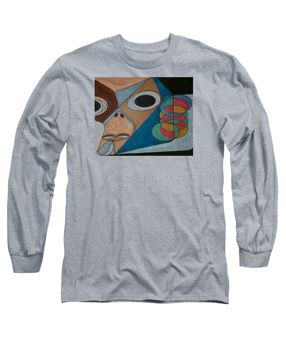 Geometric Art Long Sleeve T-Shirt featuring the glass art Dream 99 by S S-ray