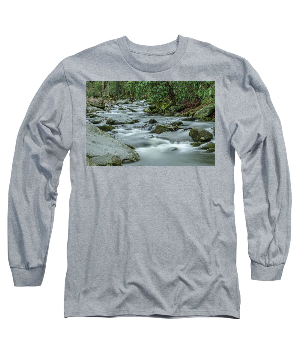 Abrams Long Sleeve T-Shirt featuring the photograph Dreamy Abrams Creek by Douglas Wielfaert