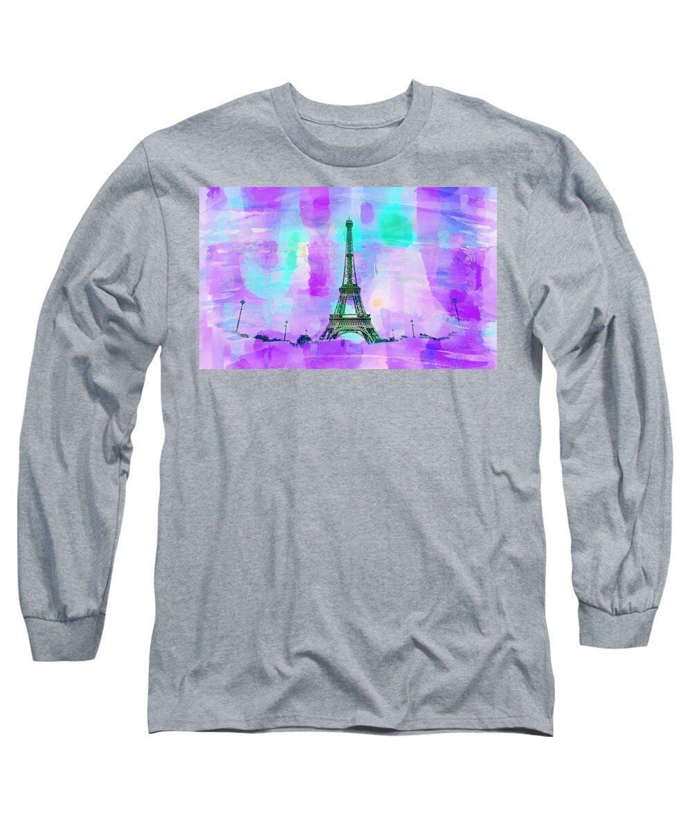 Eiffel Tower Long Sleeve T-Shirt featuring the photograph Eiffel Tower Paris 34 by Jean Francois Gil
