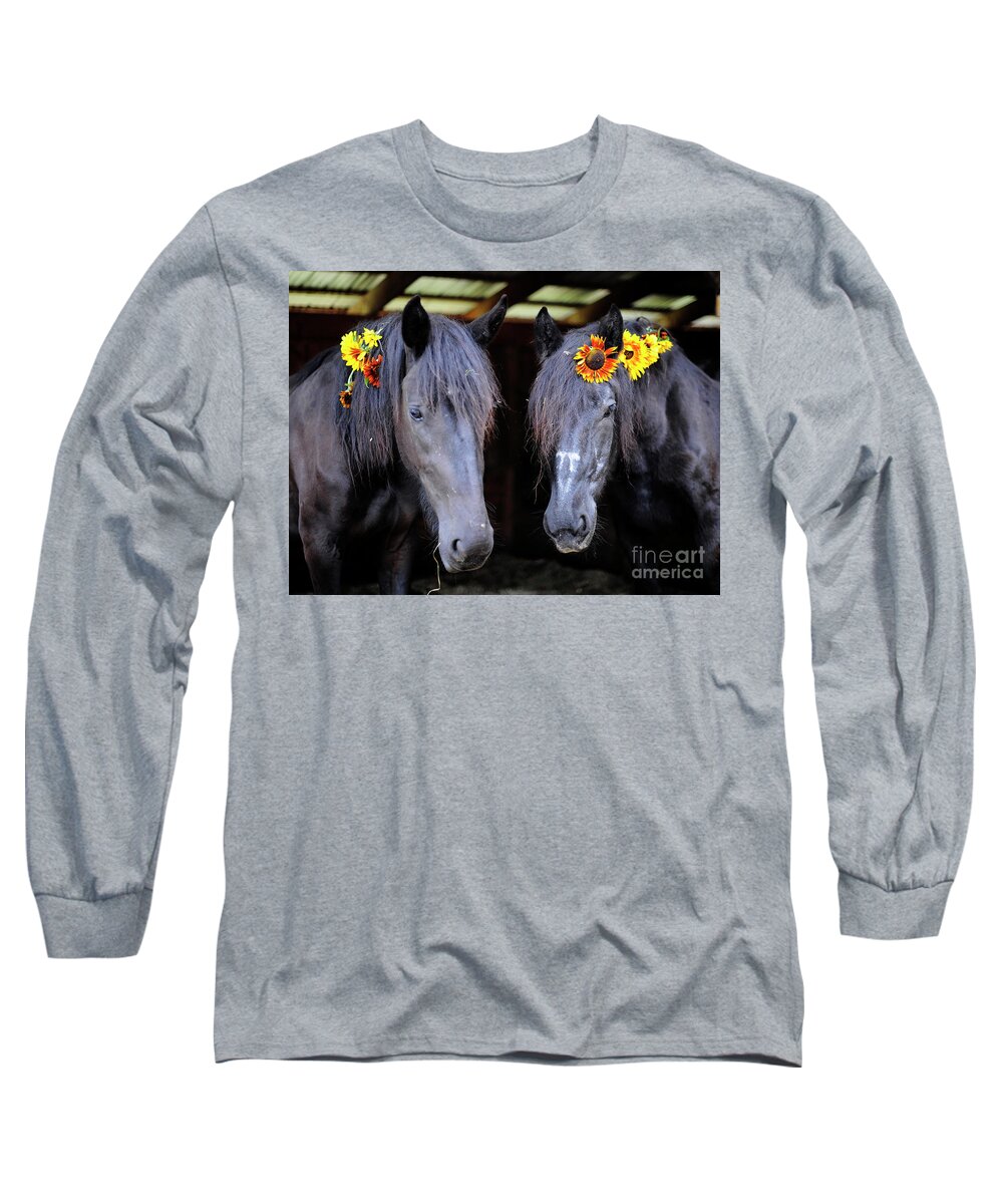 Rosemary Farm Long Sleeve T-Shirt featuring the photograph Ella and Isabelle by Carien Schippers