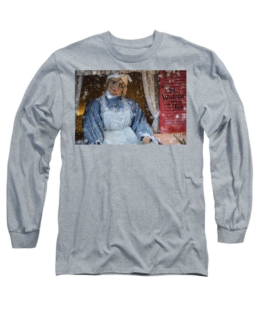 Frau Holle Long Sleeve T-Shirt featuring the photograph Enjoy the Holidays by Eva Lechner