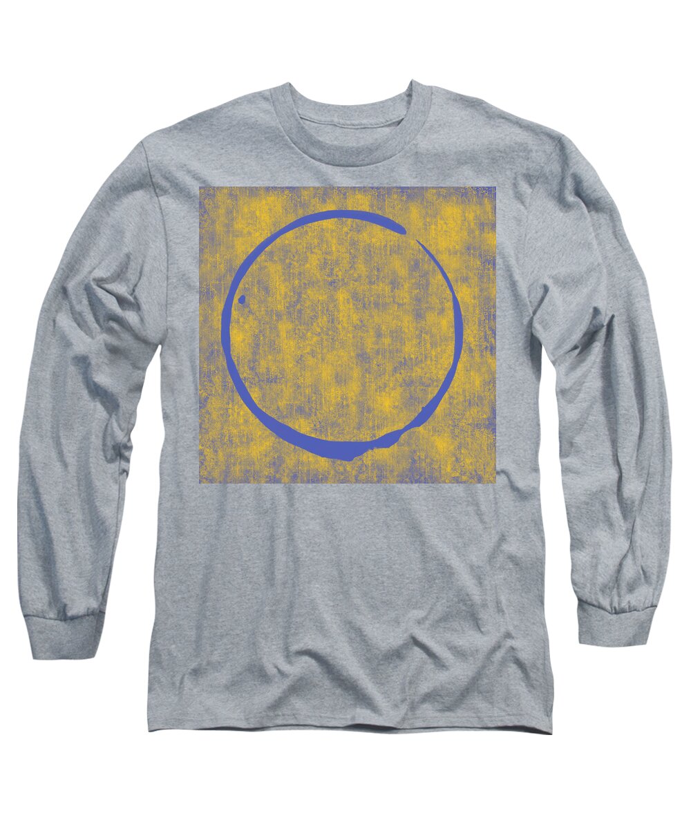 Circle Long Sleeve T-Shirt featuring the painting Enso 2 by Julie Niemela