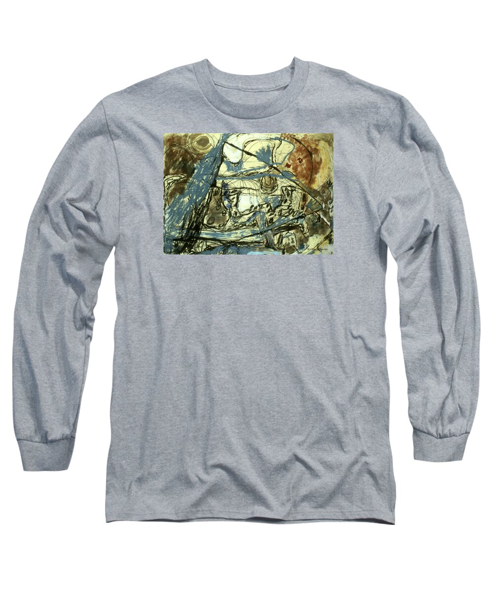 Oil Long Sleeve T-Shirt featuring the painting Escaping the Whirlwind by Richard Baron