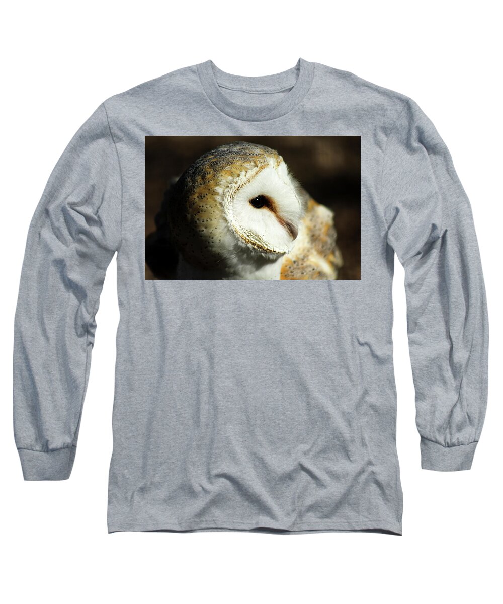 Owl Long Sleeve T-Shirt featuring the photograph European Barn Owl by Holly Ross