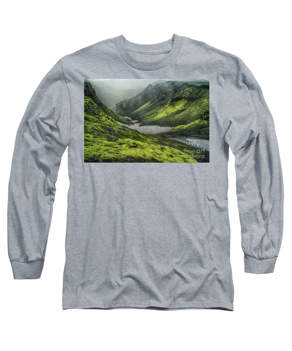 Prott Long Sleeve T-Shirt featuring the photograph Eyjafjallajokull Iceland 4 by Rudi Prott