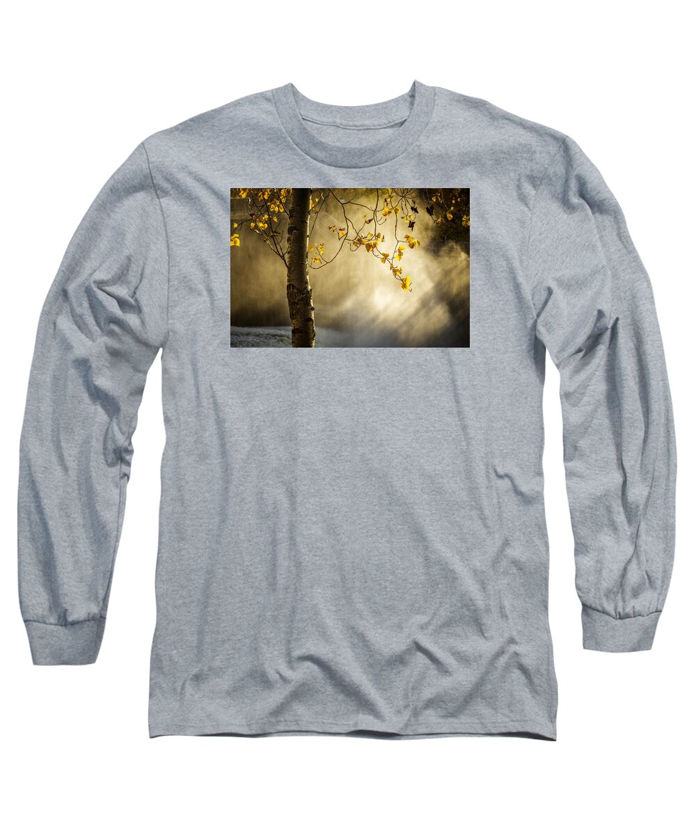 Autumn Long Sleeve T-Shirt featuring the photograph Fall and Fog by Celso Bressan