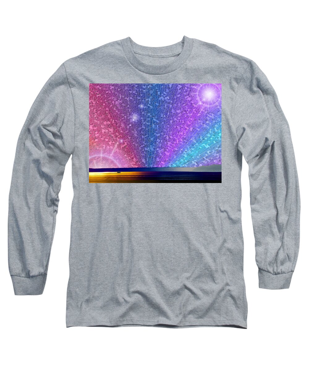 Ferry Long Sleeve T-Shirt featuring the digital art Ferry Tale Ending by Tim Allen