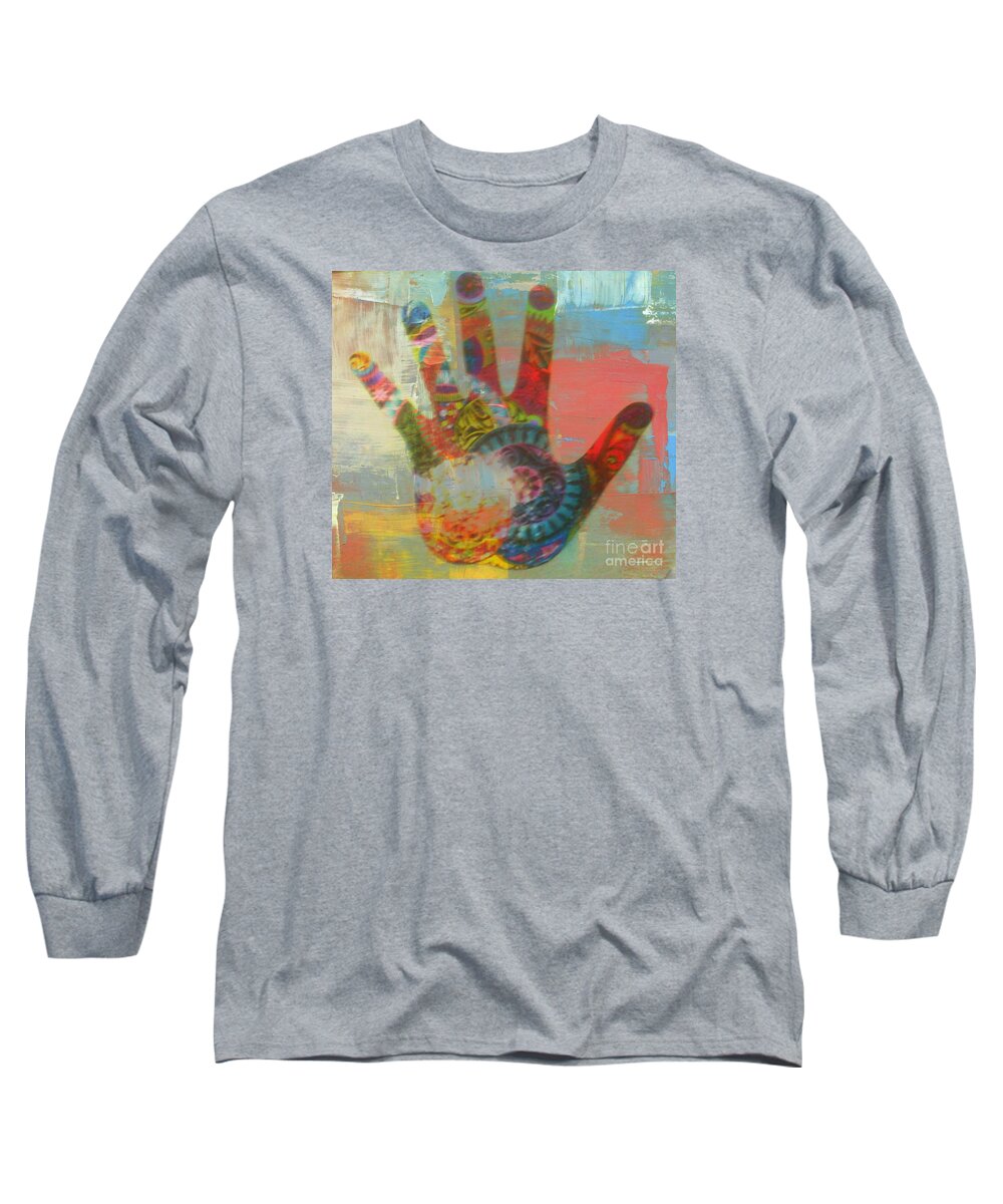 Long Sleeve T-Shirt featuring the photograph Finger Paint by Kelly Awad