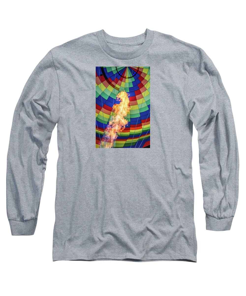 Fine Art Photography Long Sleeve T-Shirt featuring the photograph Flame On by John Strong