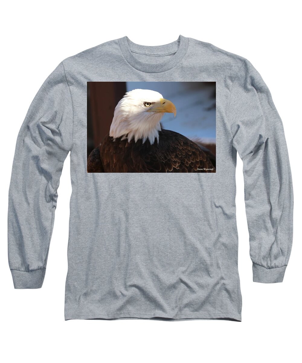 Bird Long Sleeve T-Shirt featuring the photograph Freedom's Face by Steve Warnstaff
