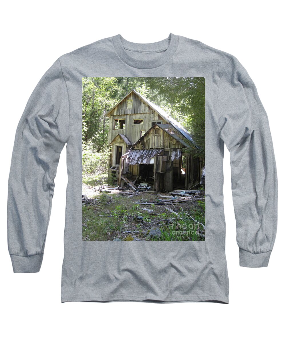 House Long Sleeve T-Shirt featuring the photograph Funky house off of road 050 by Marie Neder