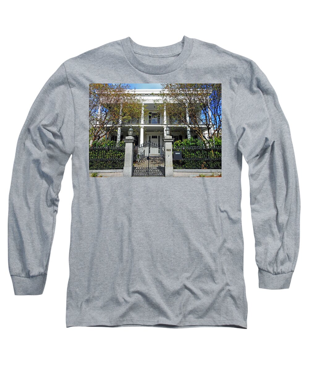 New Orleans Long Sleeve T-Shirt featuring the photograph Garden District 5 by Ron Kandt