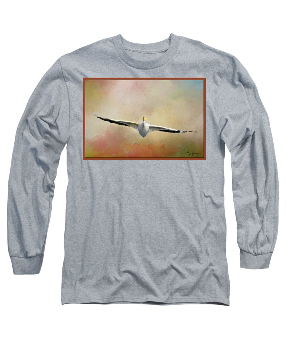 Nature Long Sleeve T-Shirt featuring the photograph Gliding on Air by Norma Warden