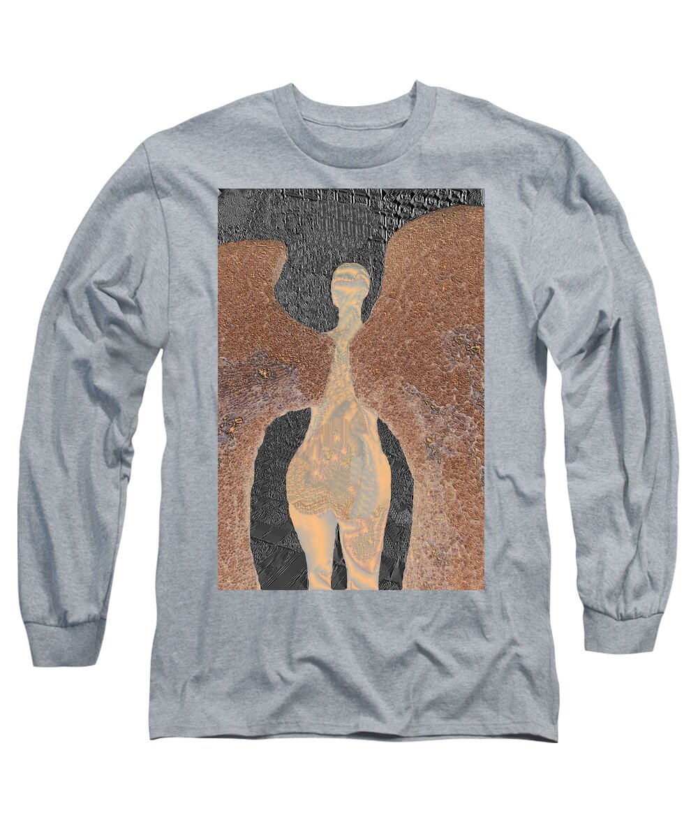 Angel Long Sleeve T-Shirt featuring the photograph Got Your Back by Richard Omura