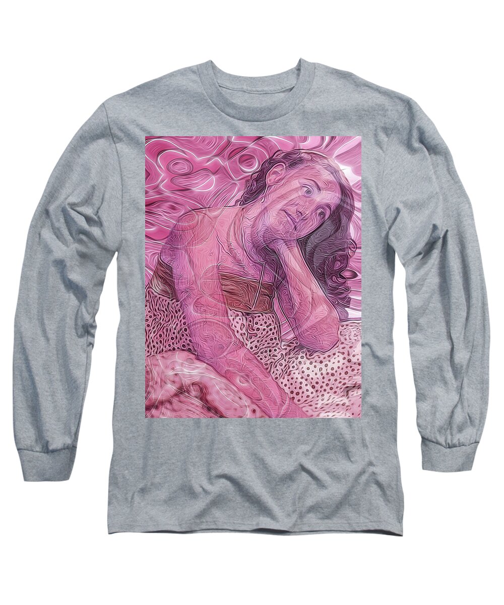 Grace Long Sleeve T-Shirt featuring the digital art Grace by Lynellen Nielsen