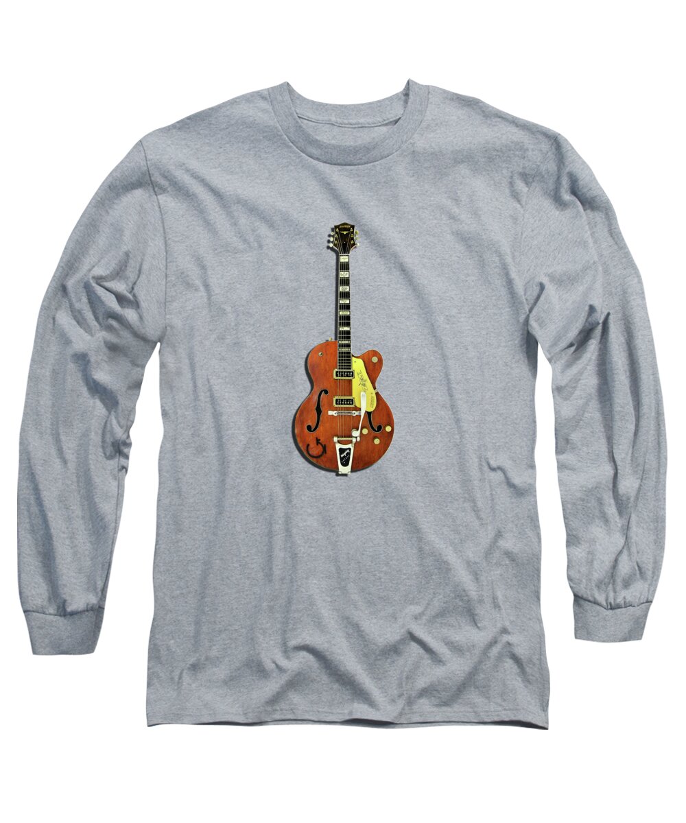 Gretsch Guitar Long Sleeve T-Shirt featuring the photograph Gretsch 6120 1956 by Mark Rogan