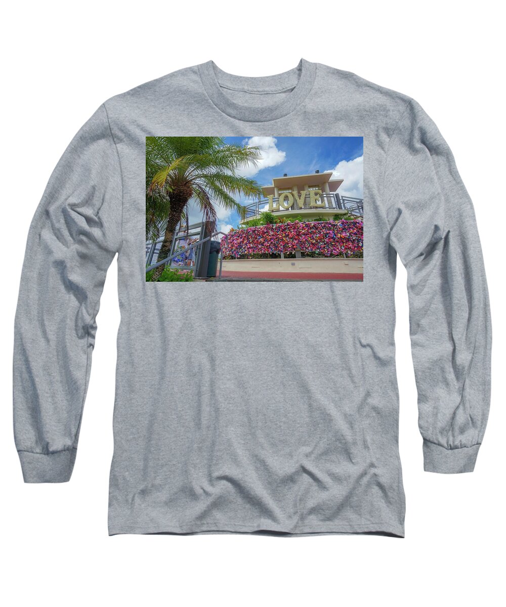 Usa Long Sleeve T-Shirt featuring the photograph Guam Lovers Point by Street Fashion News