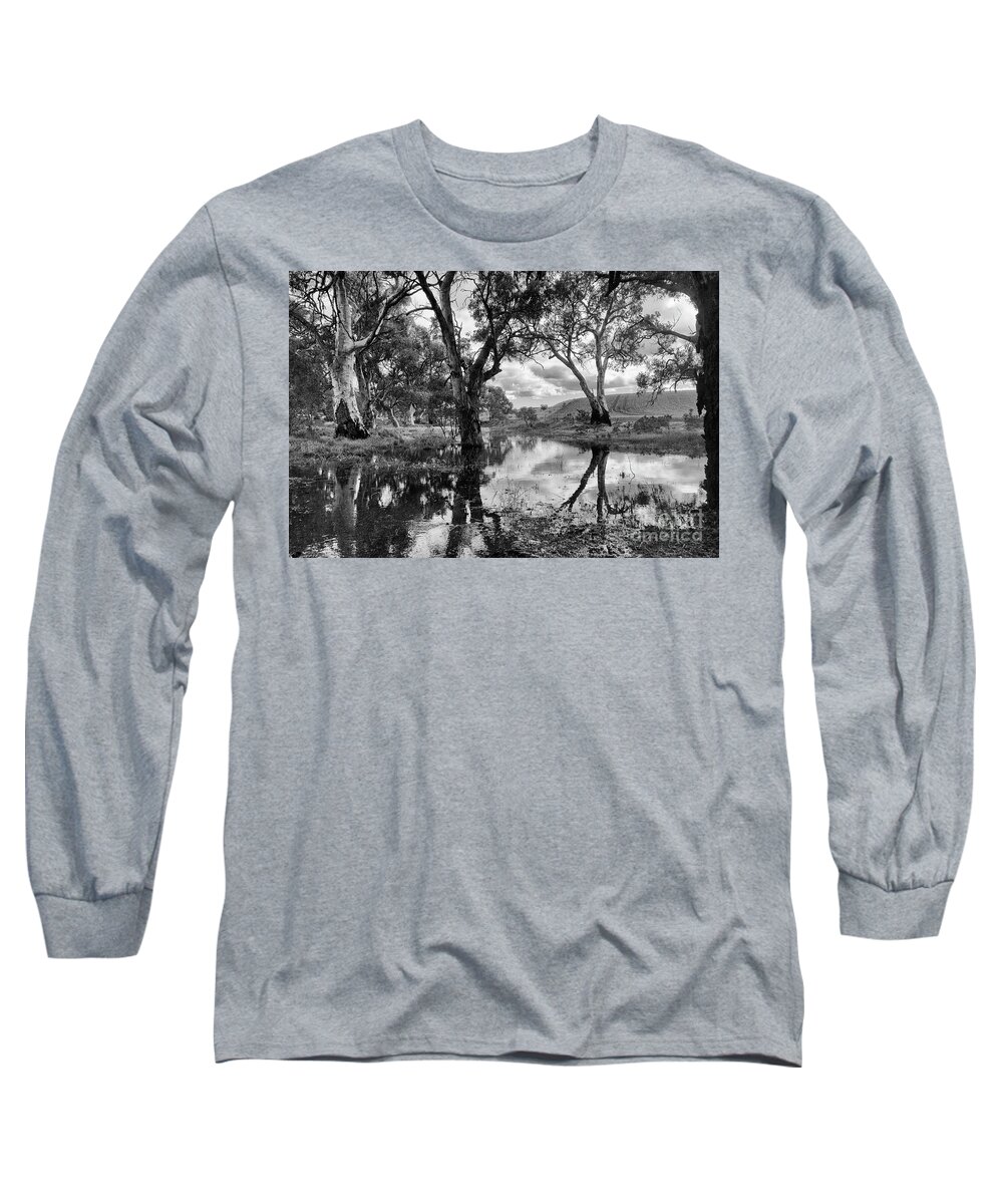 Gum Trees Long Sleeve T-Shirt featuring the photograph Gum Creek by Douglas Barnard