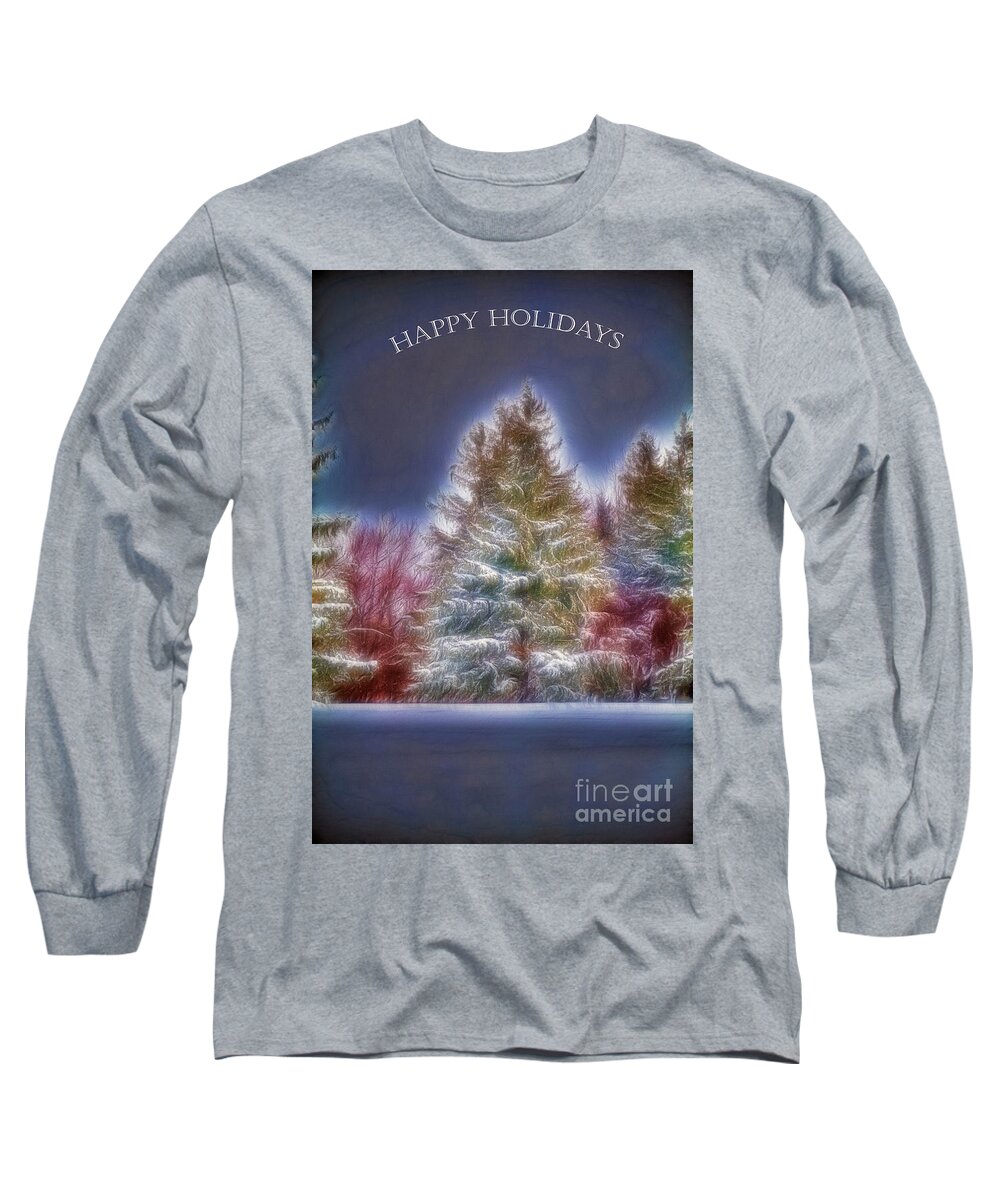 Merry Christmas Long Sleeve T-Shirt featuring the photograph Happy Holidays by Jim Lepard
