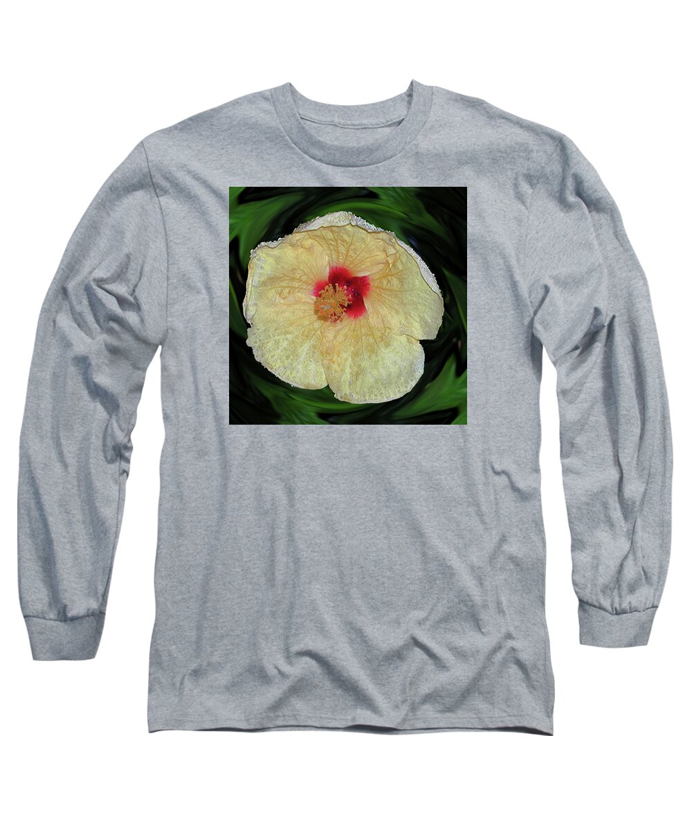 Hybiscus Long Sleeve T-Shirt featuring the photograph Hawaiian Hybiscus by Alison Stein