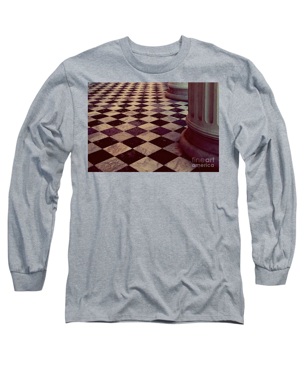 Diamond Pattern Long Sleeve T-Shirt featuring the photograph Hibernian Hall by Amy Regenbogen