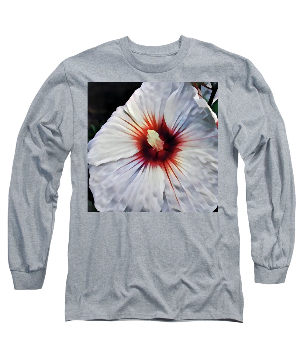 Hibiscus Long Sleeve T-Shirt featuring the photograph Hibiscus by Jackson Pearson