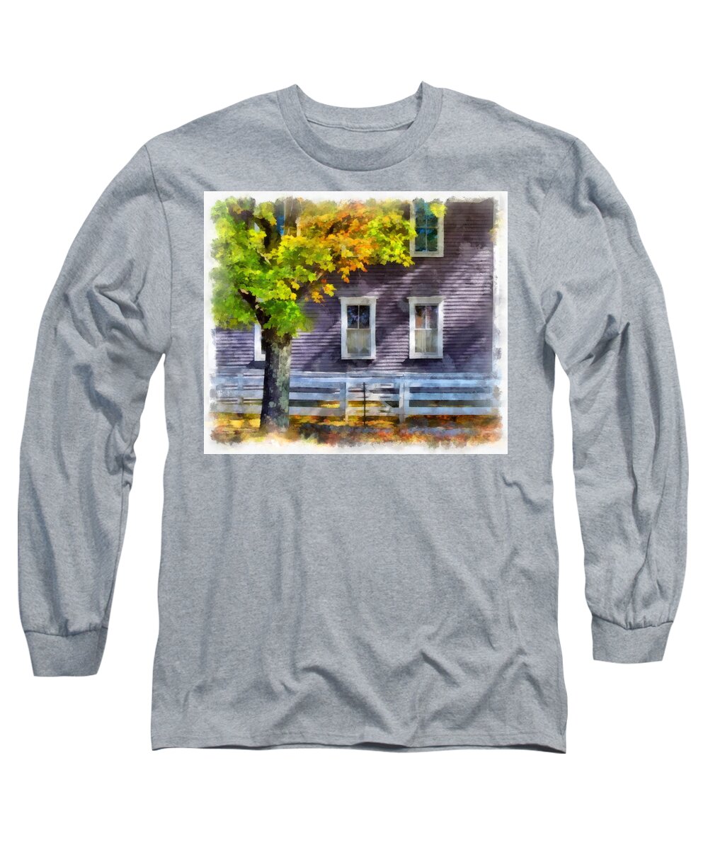 Shaker Village Long Sleeve T-Shirt featuring the photograph Hints of Fall by Tricia Marchlik