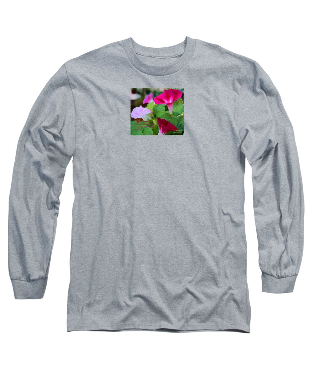 Morning Glories Long Sleeve T-Shirt featuring the photograph His Mercies by Barbara Dean