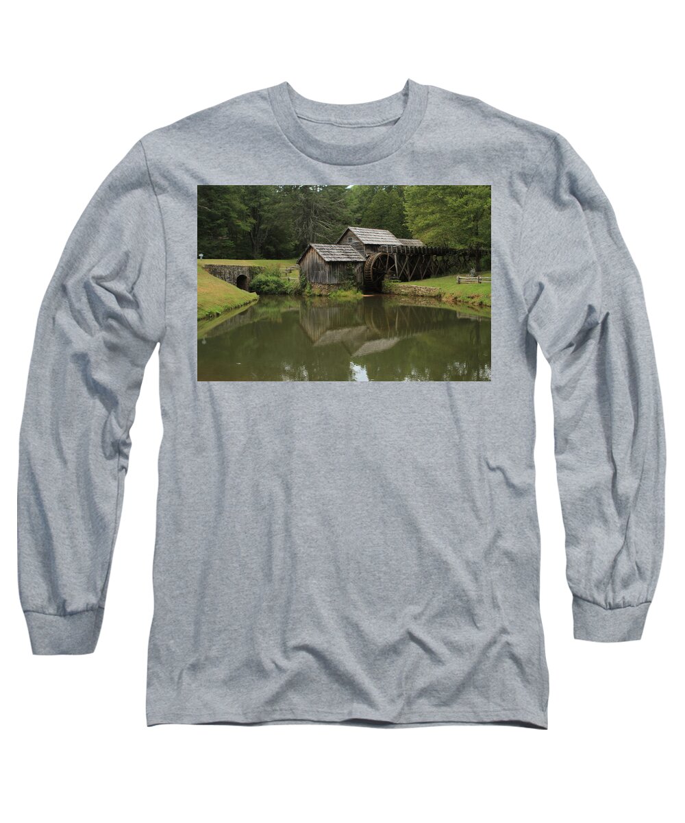 Mill Long Sleeve T-Shirt featuring the photograph Historic Mill by Karen Ruhl