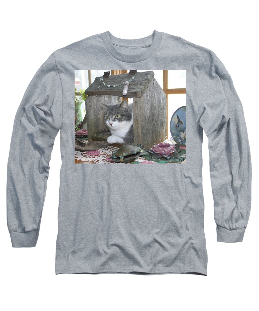 House Cat Long Sleeve T-Shirt featuring the photograph House Cat by Bjorn Sjogren