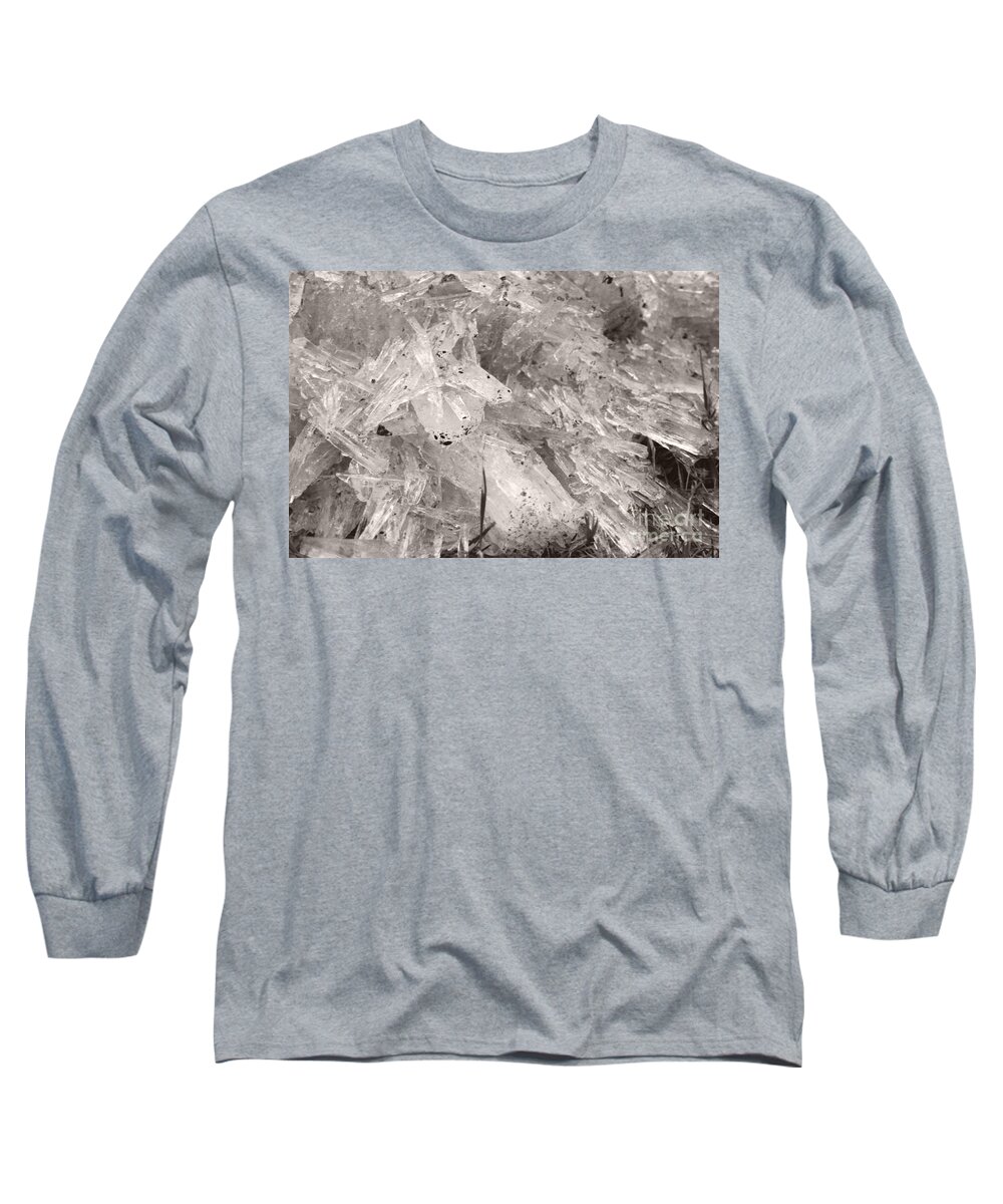 Long Sleeve T-Shirt featuring the photograph Ice Crystals by Heather Kirk