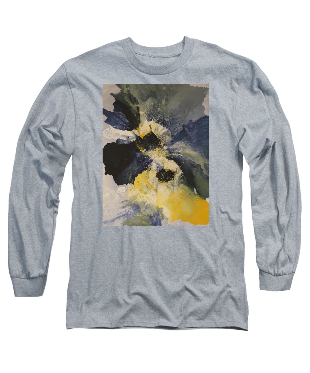 Abstract Long Sleeve T-Shirt featuring the painting Infinite by Soraya Silvestri