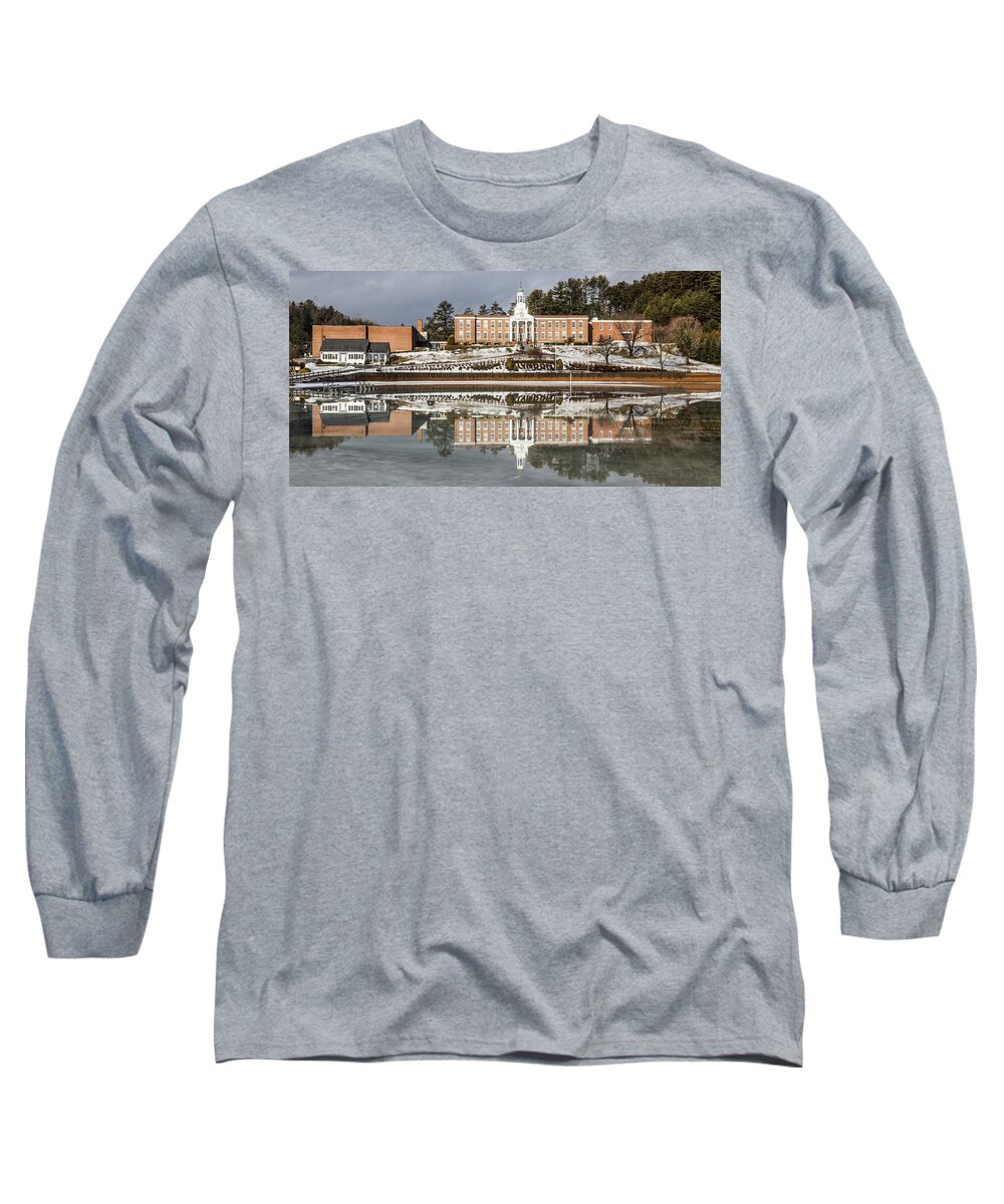 Flood Long Sleeve T-Shirt featuring the photograph Institute Relections by Tim Kirchoff