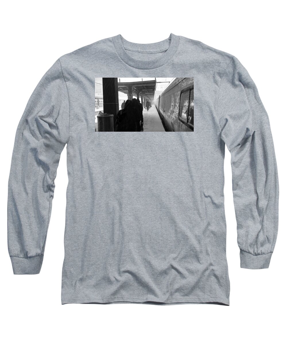 Boston Long Sleeve T-Shirt featuring the photograph Into the Storm by Christopher Brown
