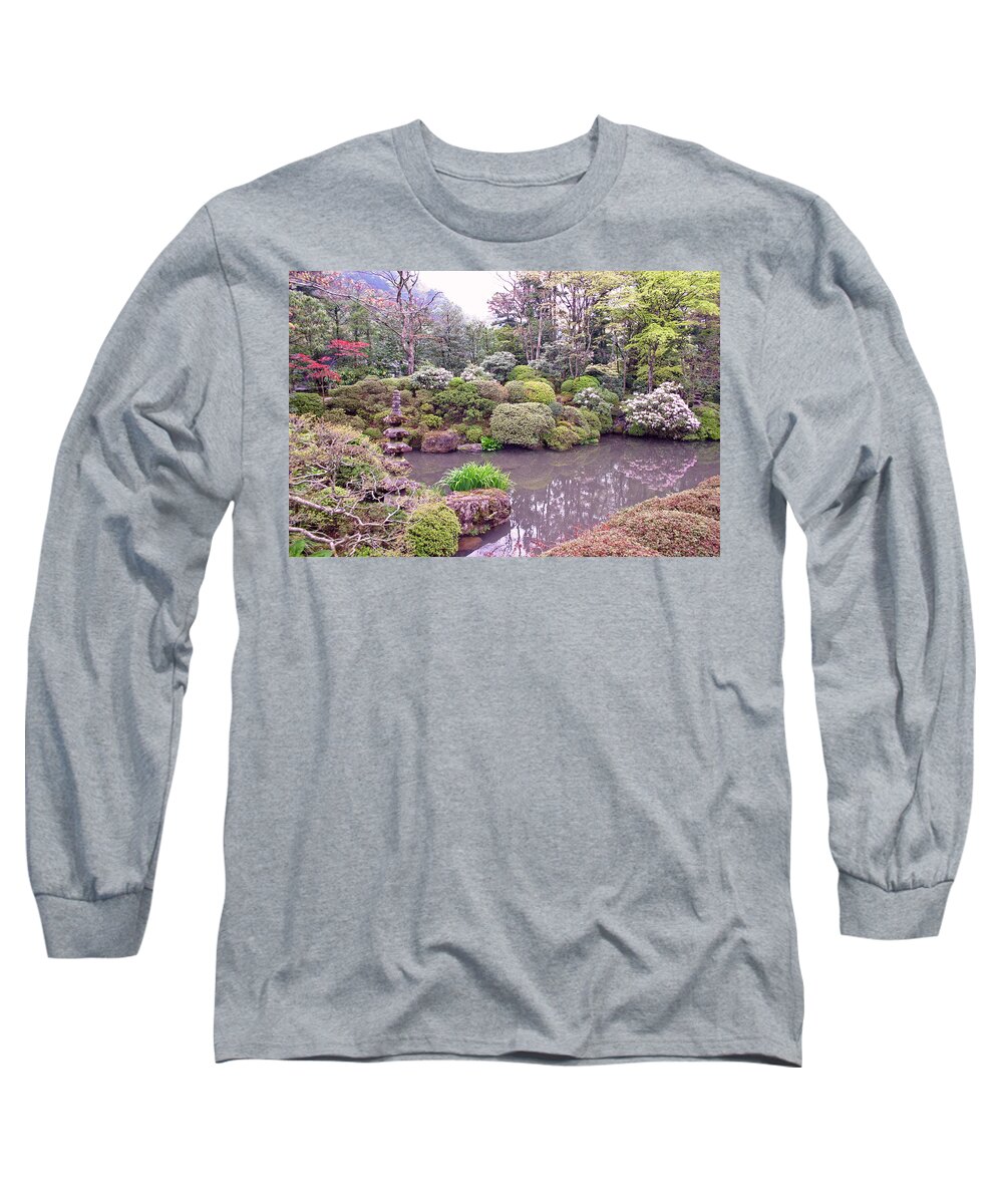 Nikko Long Sleeve T-Shirt featuring the photograph Japanese Garden by David Rucker