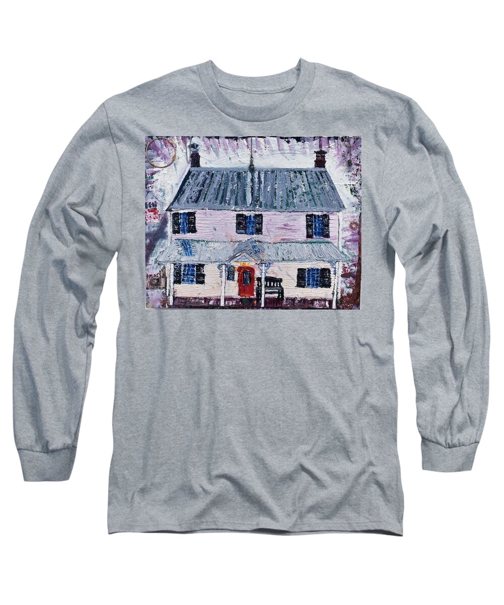 Milton Long Sleeve T-Shirt featuring the painting Jim and Diane by Leslie Byrne