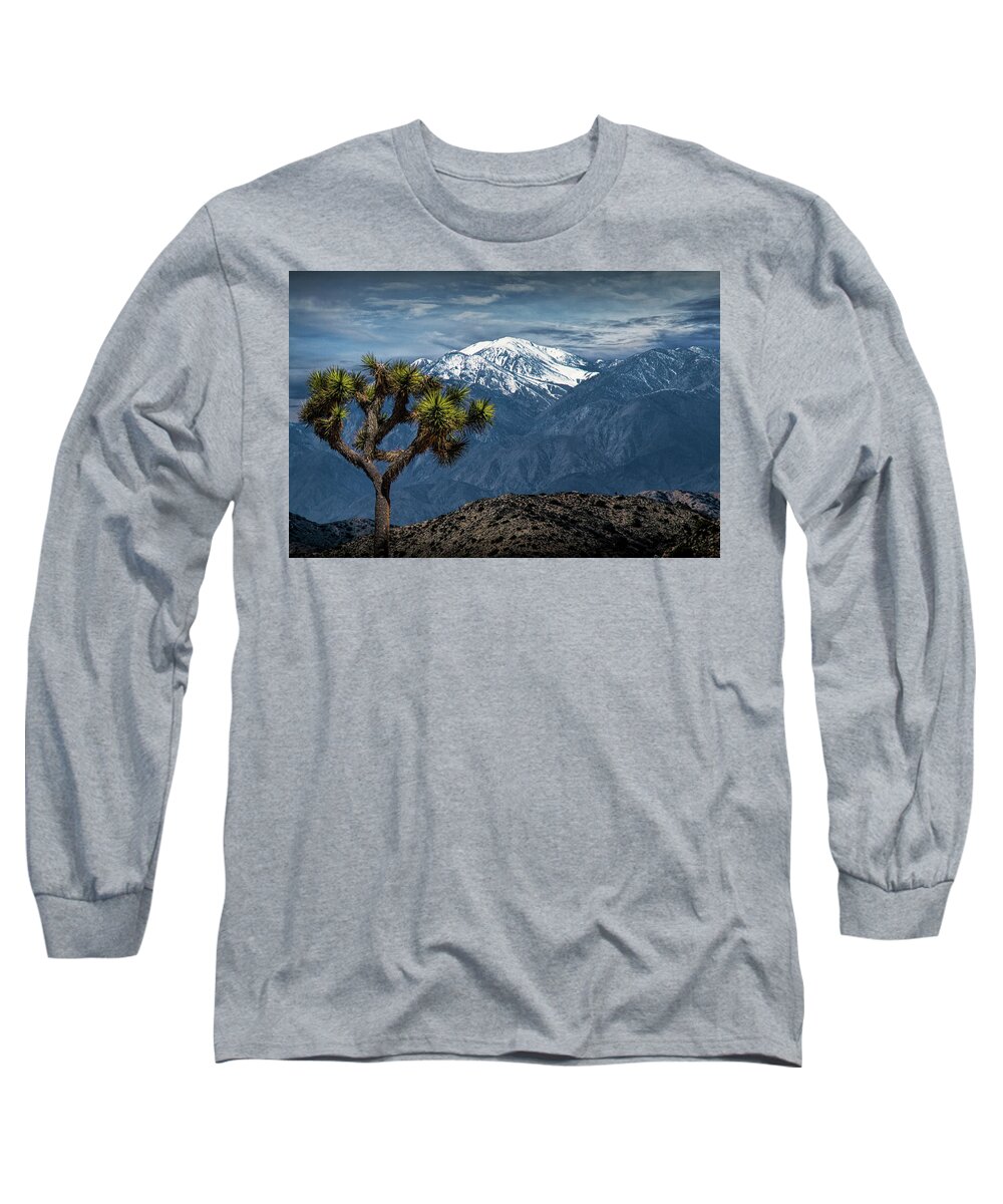 California Long Sleeve T-Shirt featuring the photograph Joshua Tree at Keys View in Joshua Park National Park by Randall Nyhof