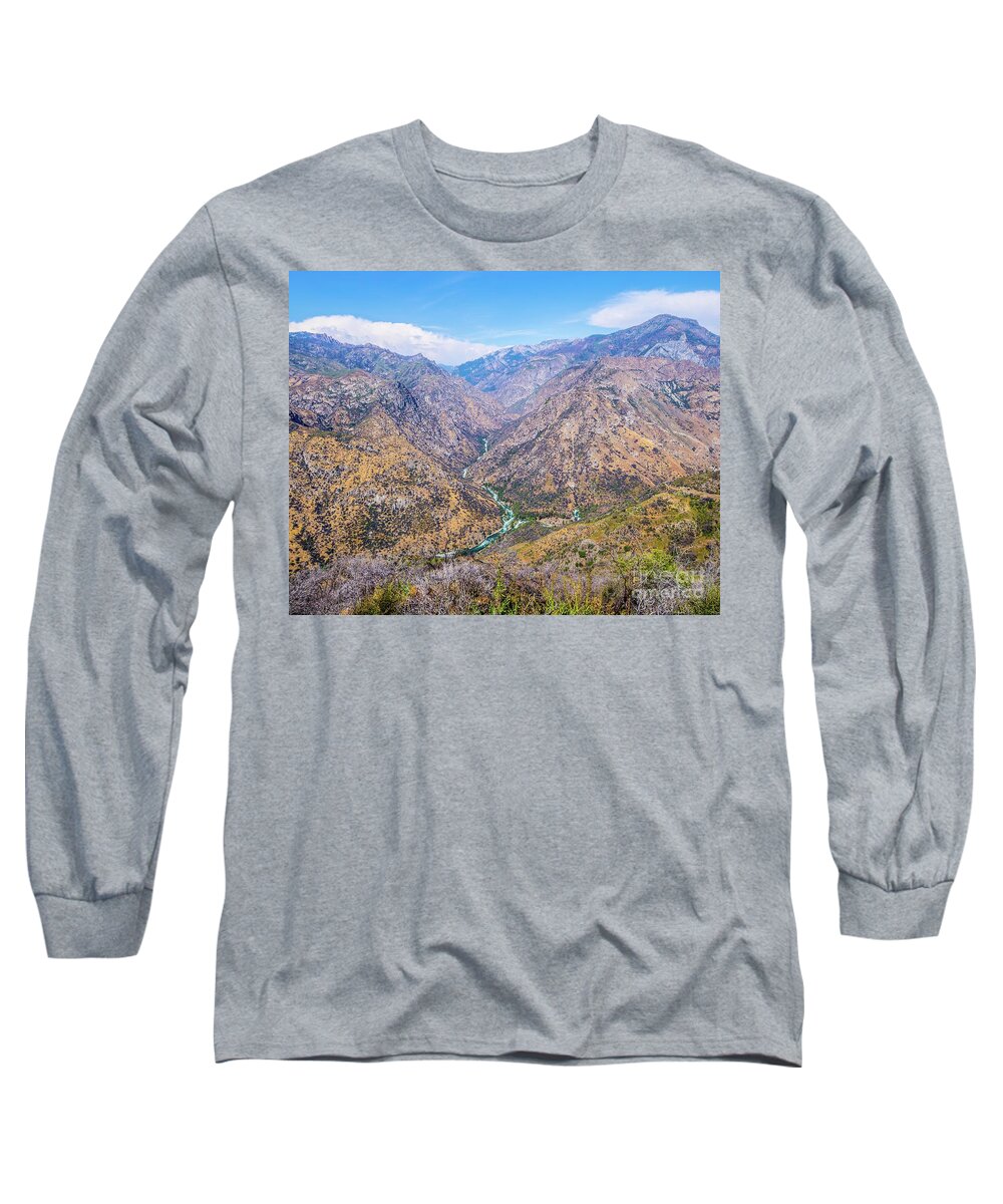 King's Canyon National Park Michael Tidwell Landscape Long Sleeve T-Shirt featuring the photograph King's Canyon by Michael Tidwell