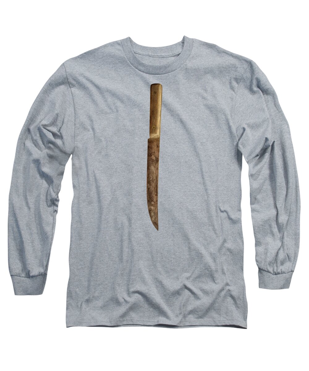 Blade Long Sleeve T-Shirt featuring the photograph Kitchen Knife by YoPedro
