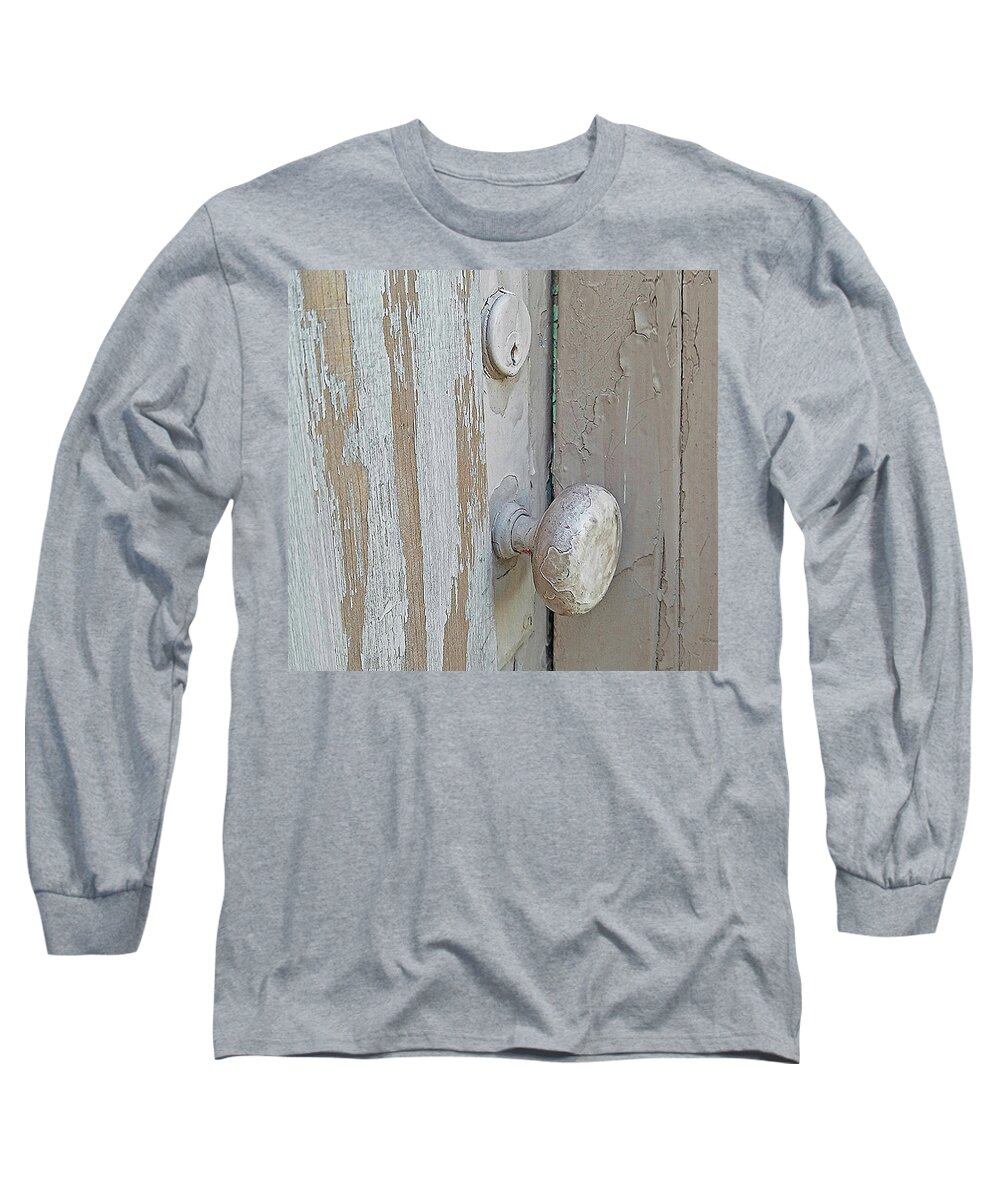 Door Long Sleeve T-Shirt featuring the photograph Knob Nostalgia by Suzy Piatt