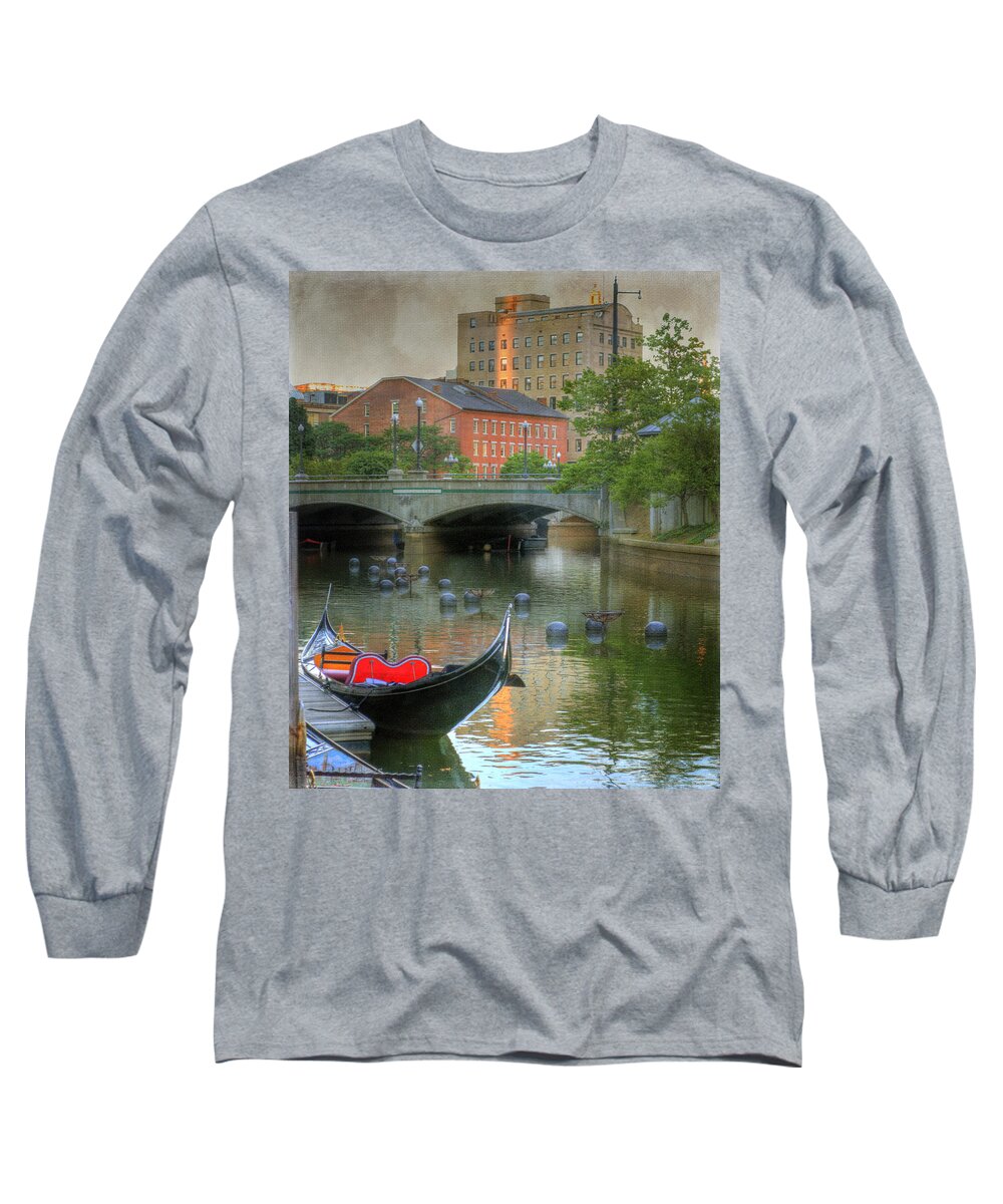 La Gondola Long Sleeve T-Shirt featuring the photograph La Gondola. Providence by Juli Scalzi