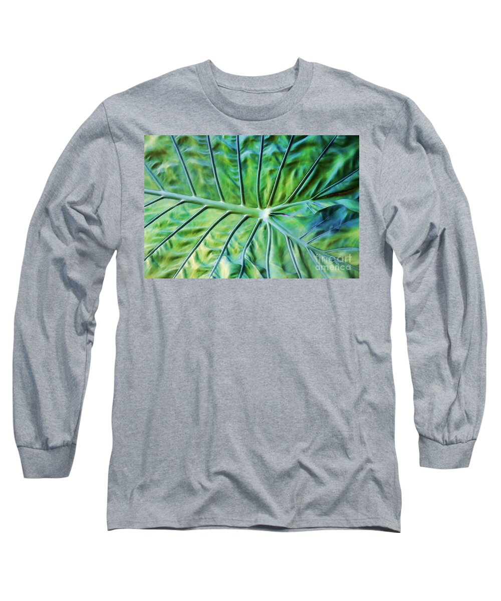 Leaf Long Sleeve T-Shirt featuring the photograph Leaf Pattern by Teresa Zieba