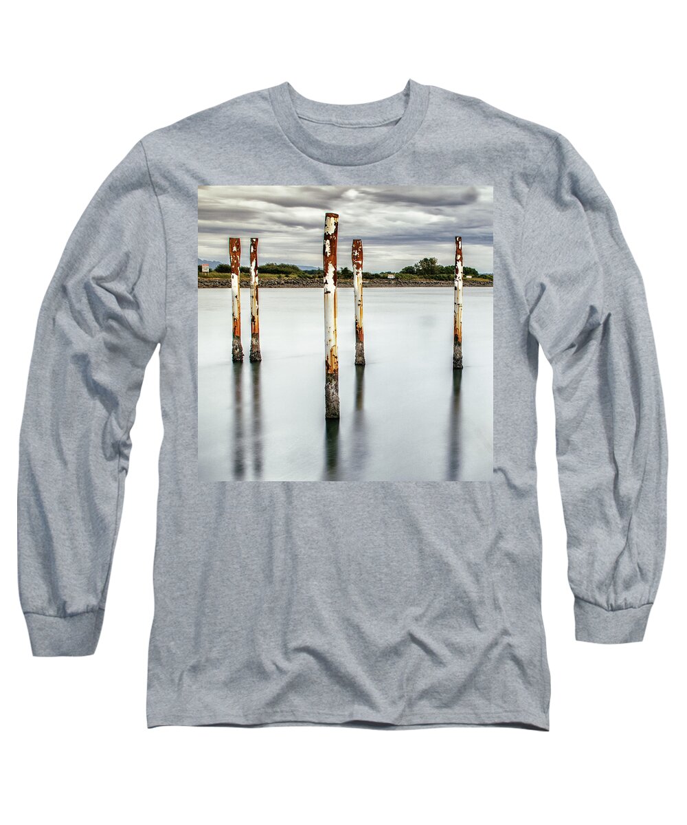 Long Exposure Long Sleeve T-Shirt featuring the photograph Left Behind by Tony Locke