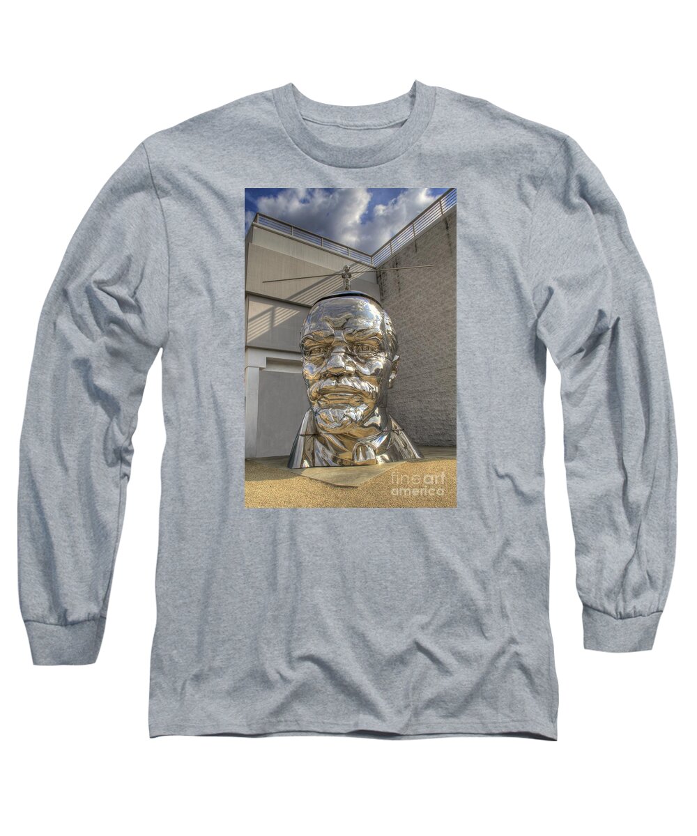 Hdr Photos Long Sleeve T-Shirt featuring the photograph Lenin on La Brea by Mathias 