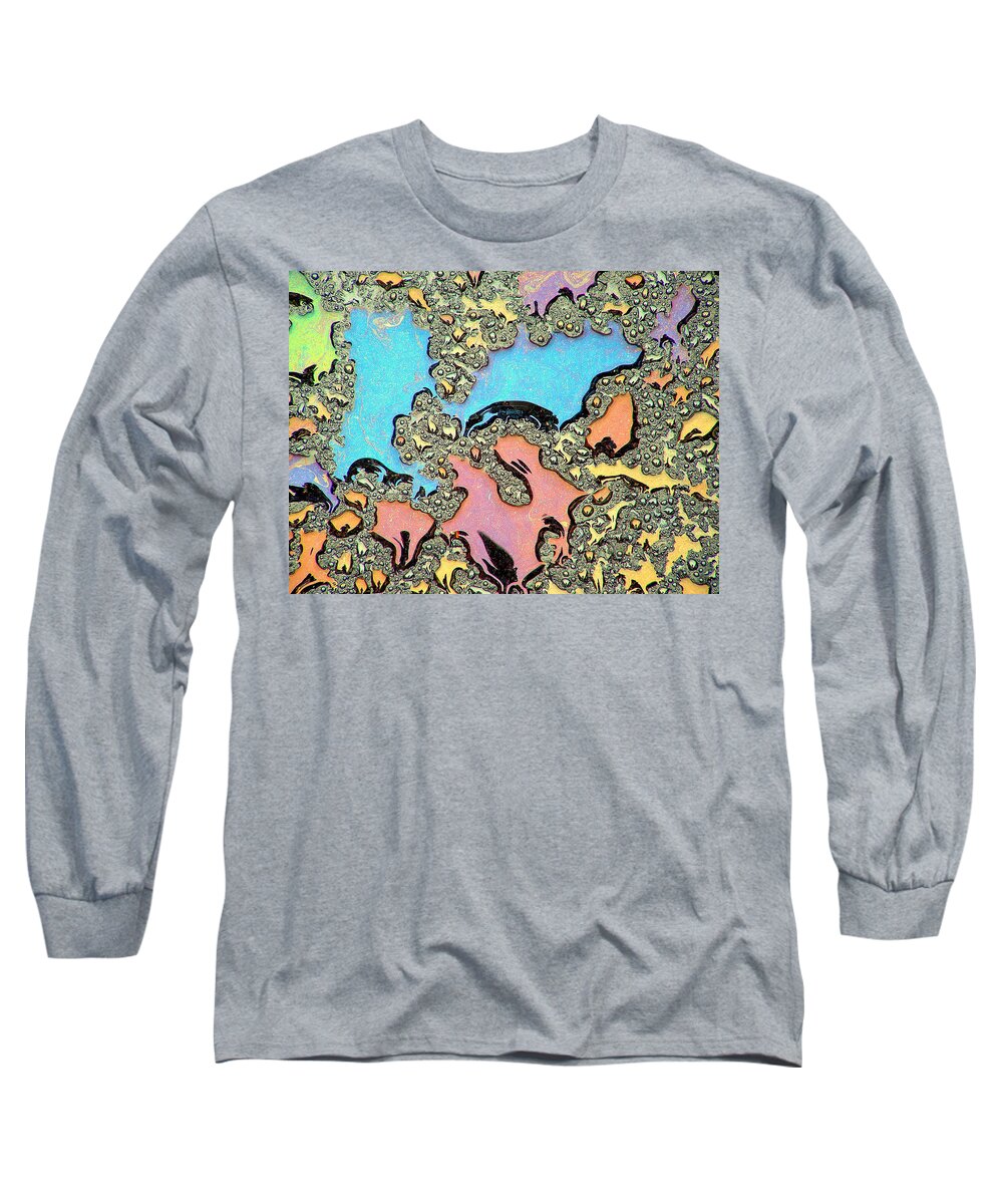 Oil Long Sleeve T-Shirt featuring the photograph Liquid Color 2 by Mark Fuller