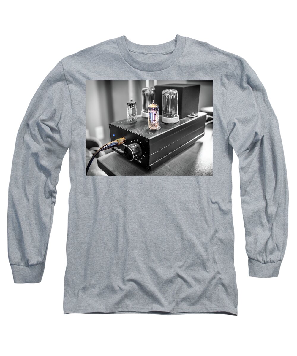 Little Long Sleeve T-Shirt featuring the photograph Little Dot II Headphone Tube Amplifier by Rob Green