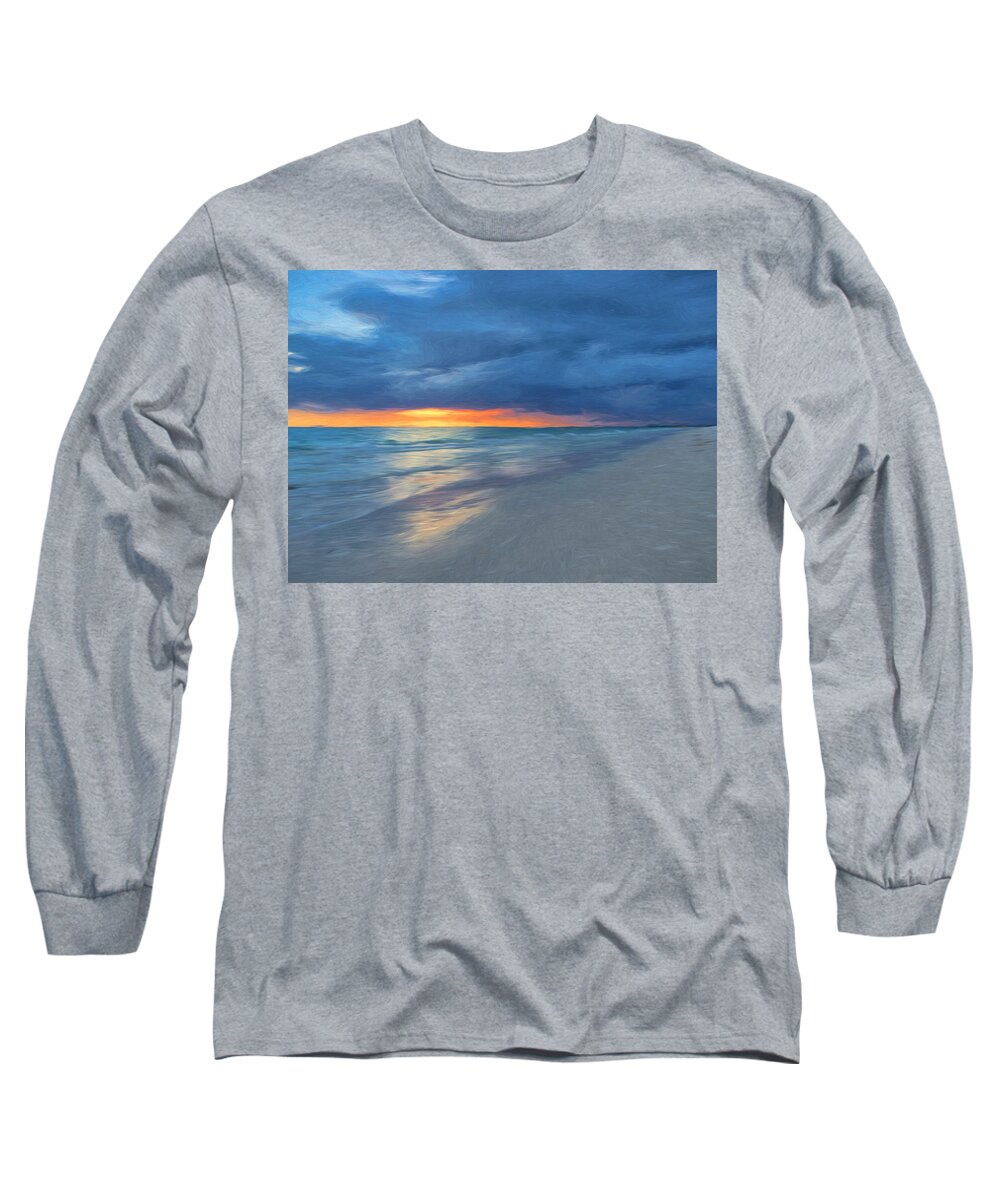 Beach Long Sleeve T-Shirt featuring the photograph Little Hickory Beach by Kim Hojnacki
