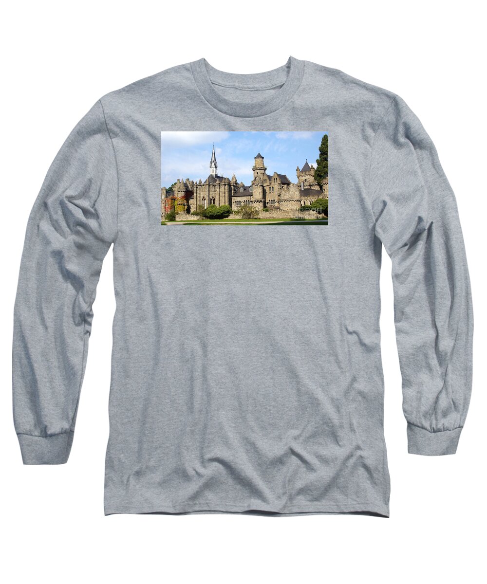 Castle Long Sleeve T-Shirt featuring the photograph Loewenburg - Lionscastle near Kassel, Germany by Eva-Maria Di Bella