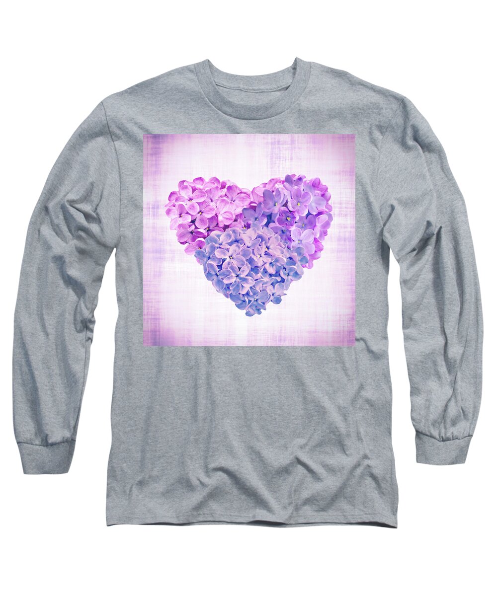 Syringa Vulgaris Long Sleeve T-Shirt featuring the photograph Love And Lilacs by Iryna Goodall