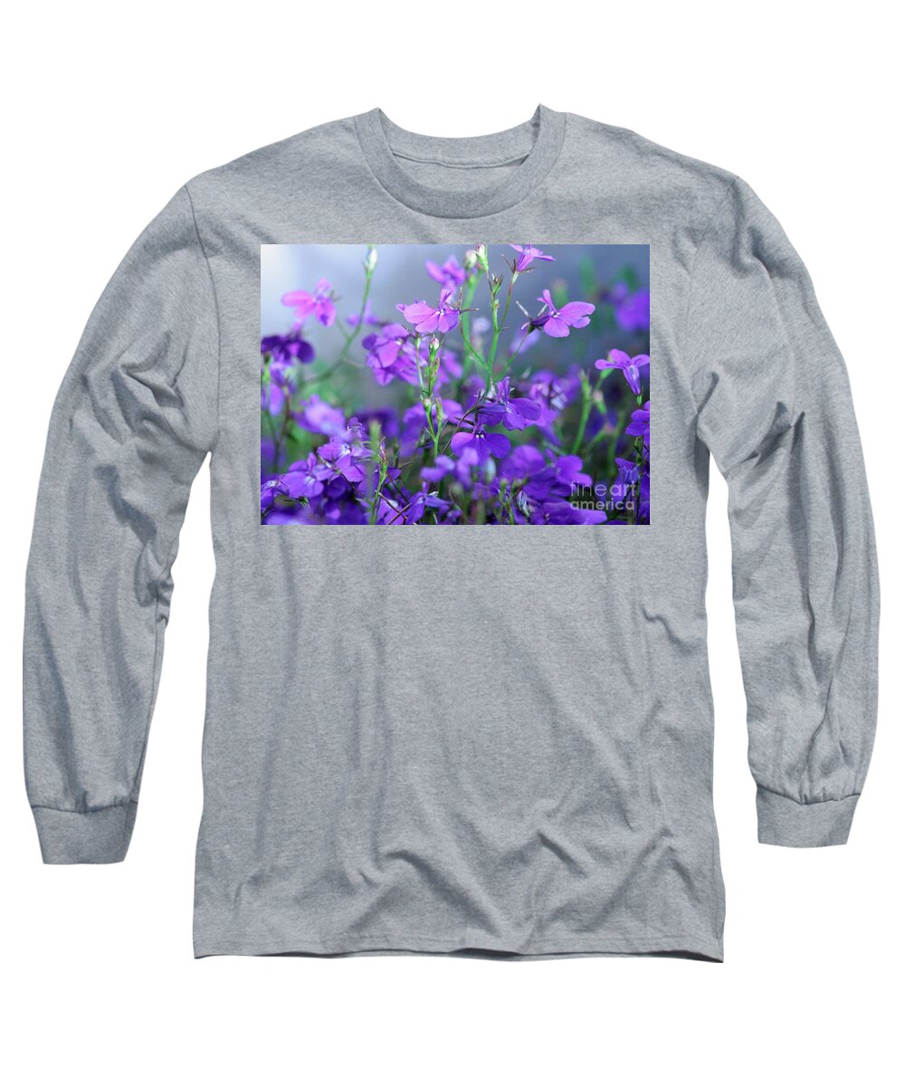 Flowers Long Sleeve T-Shirt featuring the photograph Lovely Lobelia by Marcia Breznay